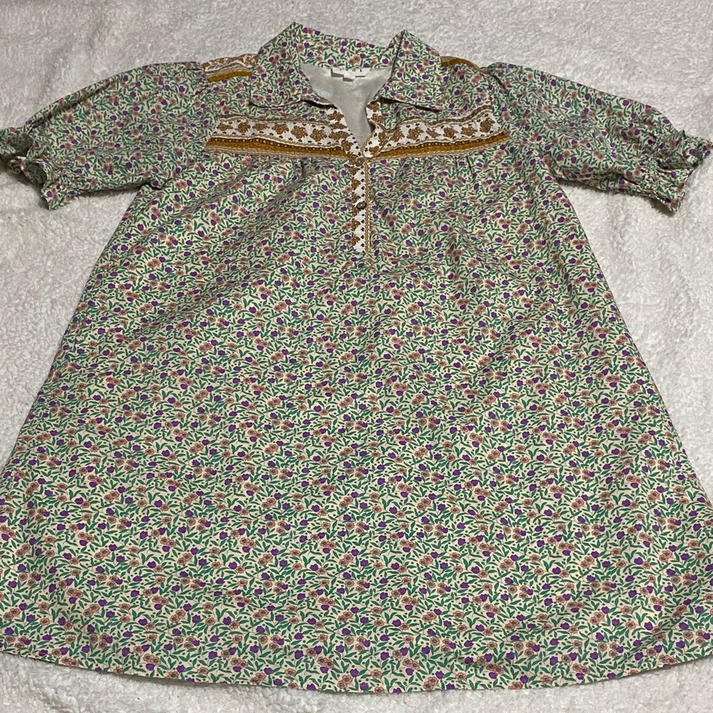 THML Floral women’s size medium  Dress adorable lined with slip NWOT - Picture 7 of 16